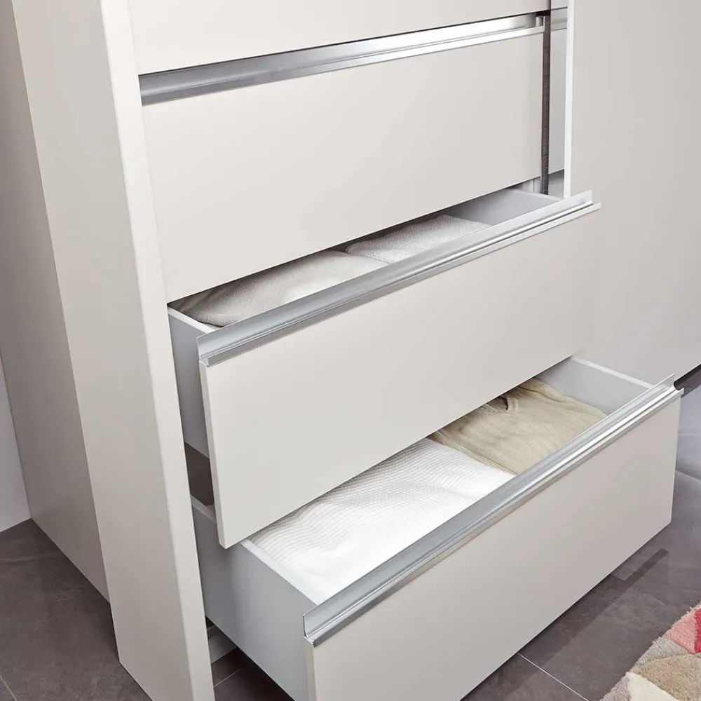 Wohnen Kleiderschränke<2-türiger Kleiderschrank in Weiß Glas - Heralisa