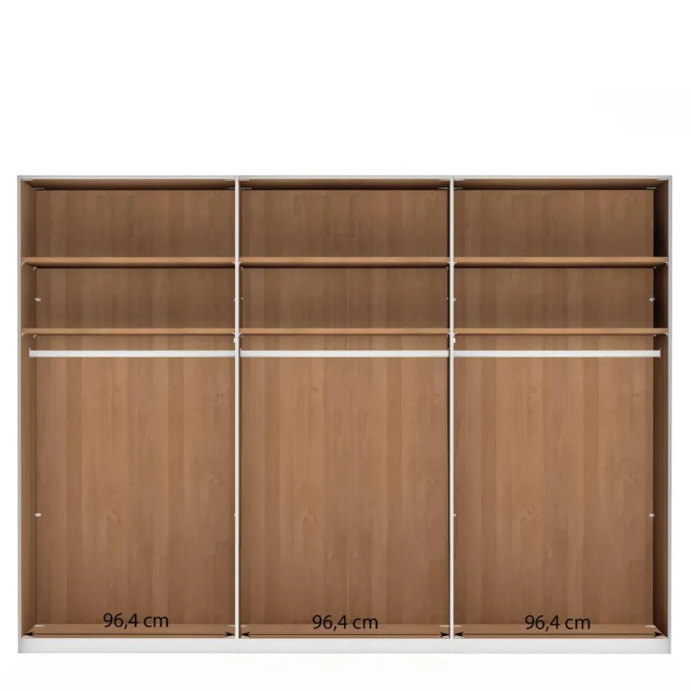 Wohnen Kleiderschränke<6-türiger Kleiderschrank in Erle teilmassiv - Murray