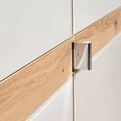 Wohnen Kleiderschränke|Schränke<6-türiger Kleiderschrank in Beige Glas - Crascanu