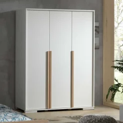 Wohnen Kleiderschränke|Schränke<3-türiger Kleiderschrank in Weiß - Eldrus