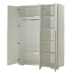 Wohnen Kleiderschränke|Schränke<3-türiger Kleiderschrank in Weiß - Eldrus