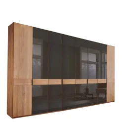 Wohnen Kleiderschränke<8-türiger Kleiderschrank mit sechs Glastüren - Hung