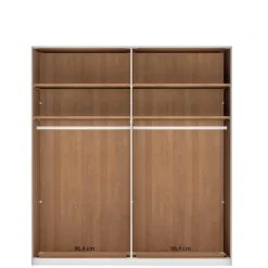 Wohnen Kleiderschränke<4-türiger Kleiderschrank mit zwei Spiegeltüren - Murray