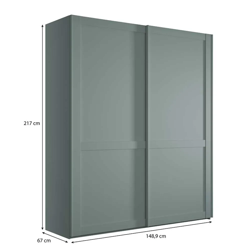 Wohnen Schränke|Kleiderschränke<2-türiger Kleiderschrank mit Schwebetüren - modern - Rajavo