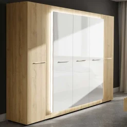 Wohnen Kleiderschränke<5-türiger Kleiderschrank 252x220x60 cm - Anieva