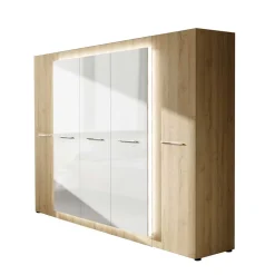 Wohnen Kleiderschränke<5-türiger Kleiderschrank 252x220x60 cm - Anieva