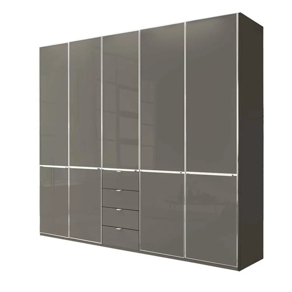 Wohnen Kleiderschränke<5-türiger Kombi-Kleiderschrank 247 cm breit - Madita