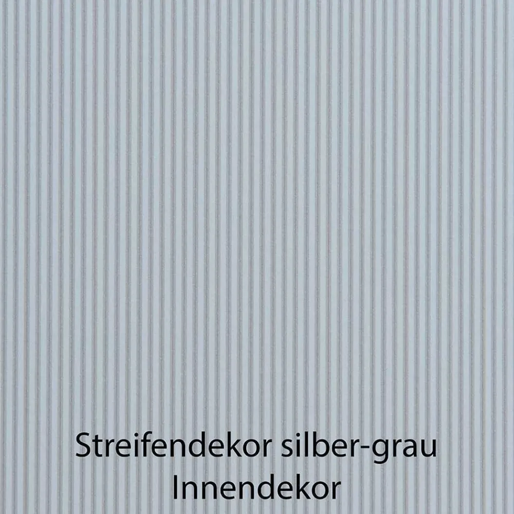 Wohnen Kleiderschränke<4-türiger Kombi-Kleiderschrank in Hellgrau Glas - Korcula