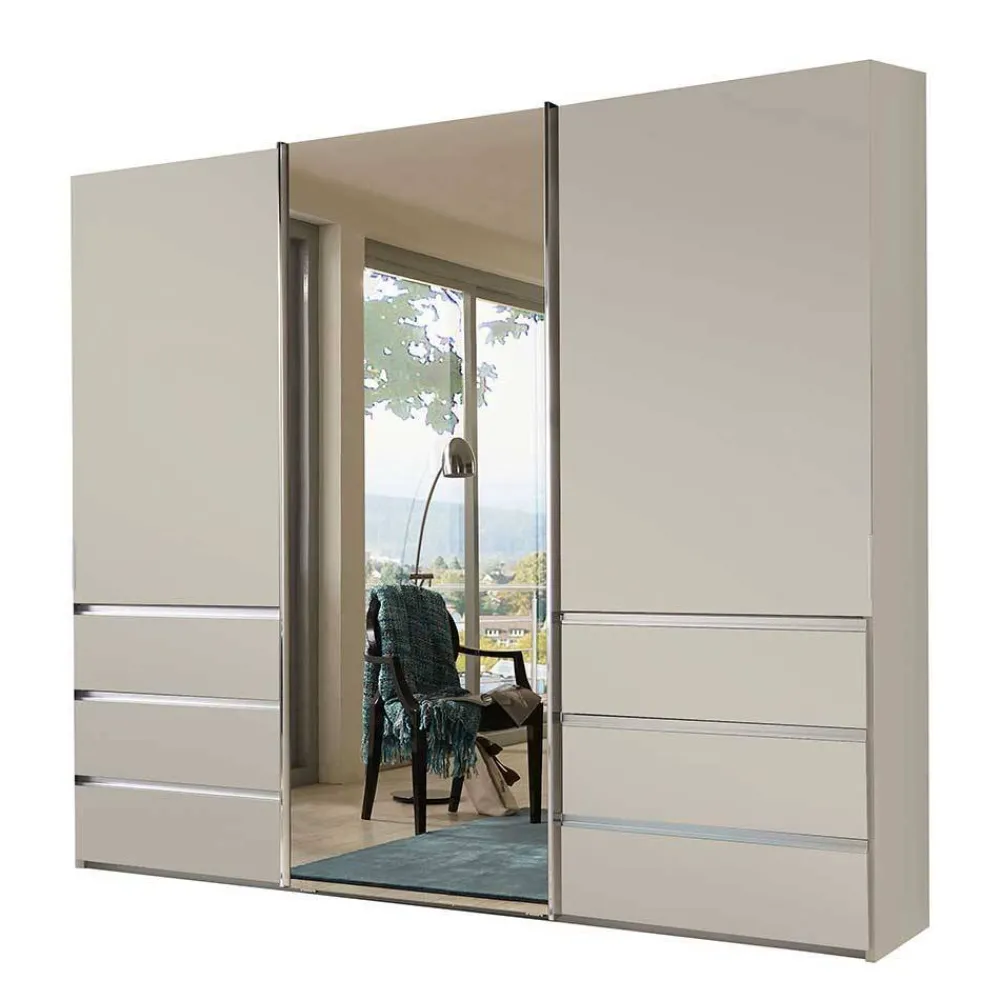 Wohnen Kleiderschränke<3-türiger Schiebetüren-Schrank in Champagner - Rina