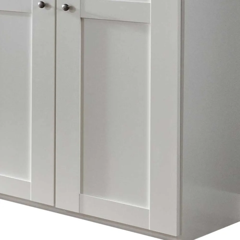 Wohnen Kleiderschränke<5-türiger Schlafzimmer Kleiderschrank in Weiß - Ignacio