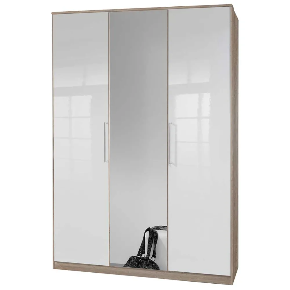 Wohnen Kleiderschränke|Schränke<3-türiger Schlafzimmerschrank zweifarbig - Grands
