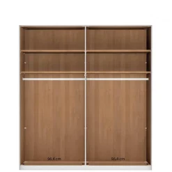 Wohnen Kleiderschränke<4-türiger Schlafzimmerschrank in Champagner - Angelina