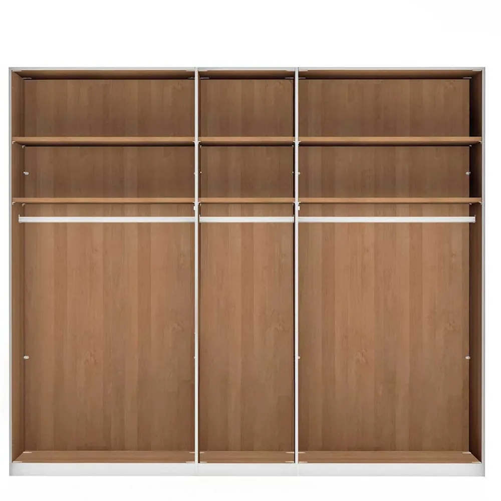 Wohnen Kleiderschränke|Schränke<5-türiger Schlafzimmerschrank in Eiche - Emdsiva