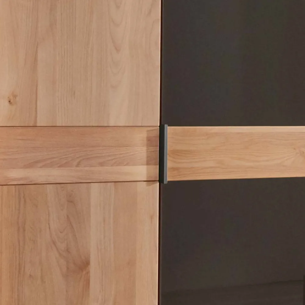 Wohnen Kleiderschränke<5-türiger Schlafzimmer-Schrank in Erle teilmassiv - Hung