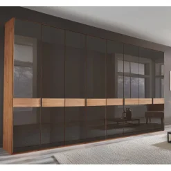 Wohnen Kleiderschränke<8-türiger Schlafzimmerschrank mit Glasfront - Hung