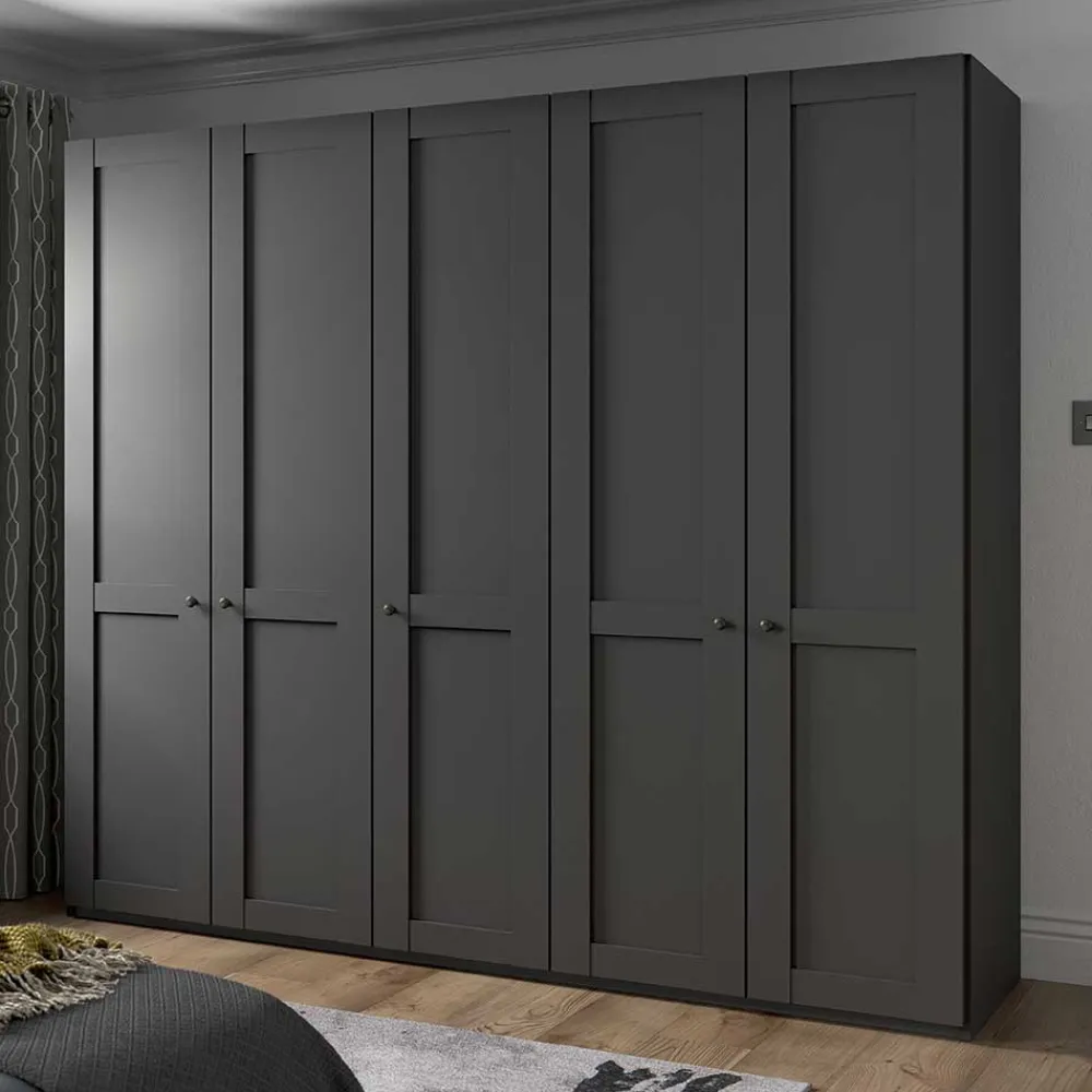 Wohnen Kleiderschränke|Schränke<5-türiger Schlafzimmerschrank - modernes Landhaus - Mataram