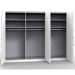 Wohnen Kleiderschränke<3-türiger Schlafzimmerschrank mit Spiegeln - Donpiave