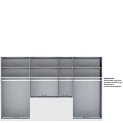 Wohnen Kleiderschränke|Schränke<7-türiger Schlafzimmer-Schrank zweifarbig - Korcula