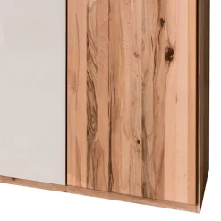 Wohnen Kleiderschränke|Schränke<6-türiger Schlafzimmerschrank in Kernbuche & Beige - Krofun