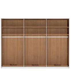 Wohnen Kleiderschränke|Schränke<6-türiger Schlafzimmerschrank mit Glas - Hung