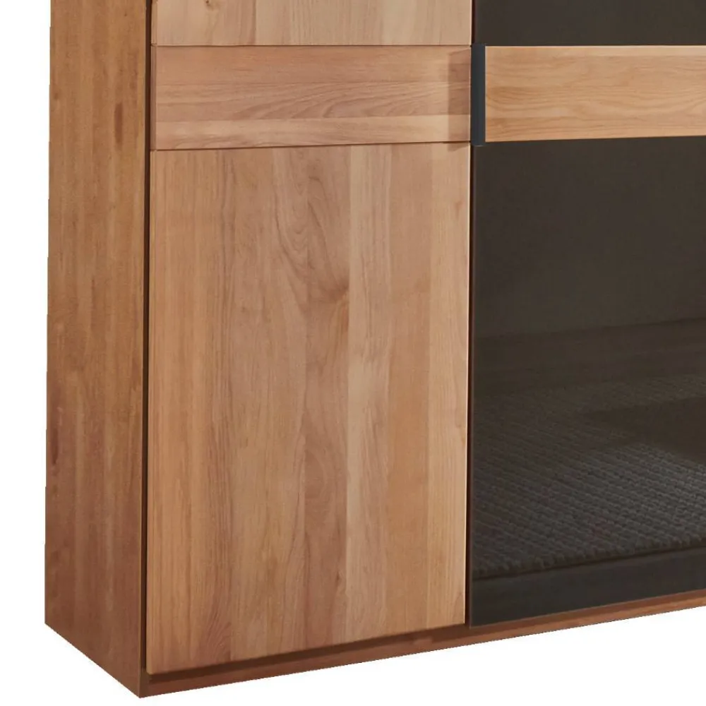 Wohnen Kleiderschränke|Schränke<6-türiger Schlafzimmerschrank mit Glas - Hung