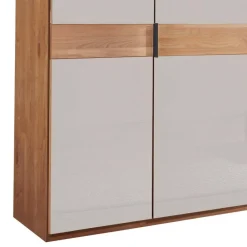 Wohnen Kleiderschränke<4-türiger Schlafzimmer-Schrank teilmassiv - Dilacco
