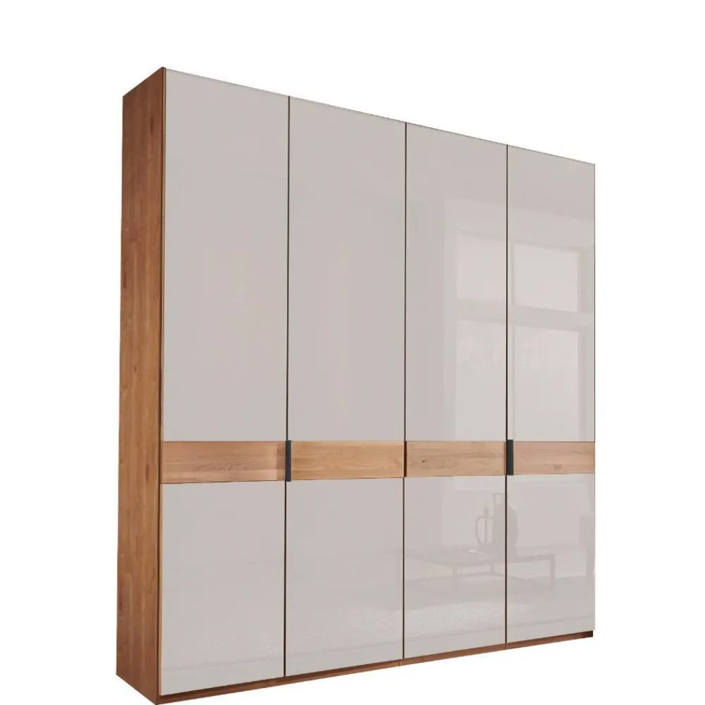 Wohnen Kleiderschränke<4-türiger Schlafzimmer-Schrank teilmassiv - Dilacco