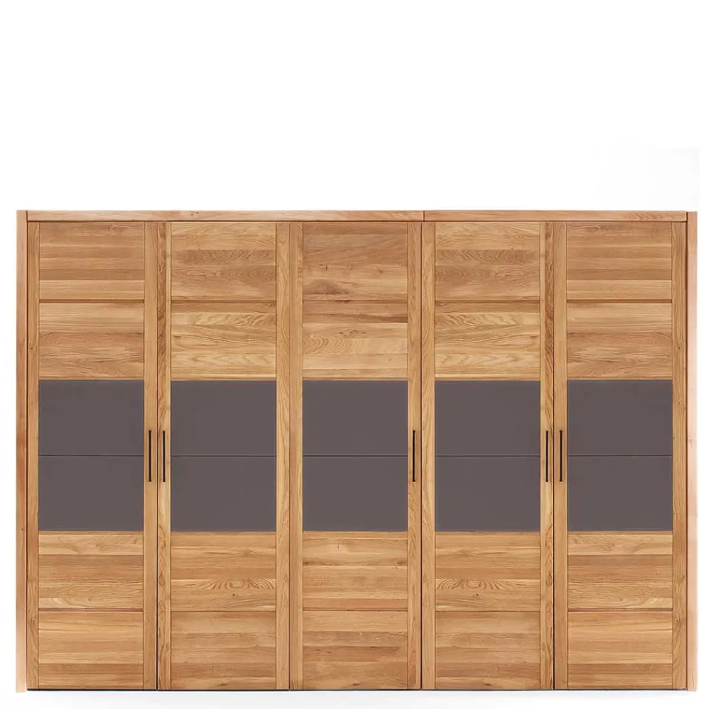 Wohnen Kleiderschränke|Schränke<5-türiger Schlafzimmerschrank in Wildeiche - Zaisan