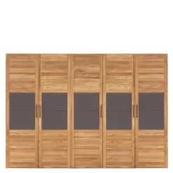 Wohnen Kleiderschränke|Schränke<5-türiger Schlafzimmerschrank in Wildeiche - Zaisan