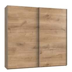 Wohnen Kleiderschränke|Schränke<2-türiger Schwebetürenschrank im Holz Look - Dagidoyo