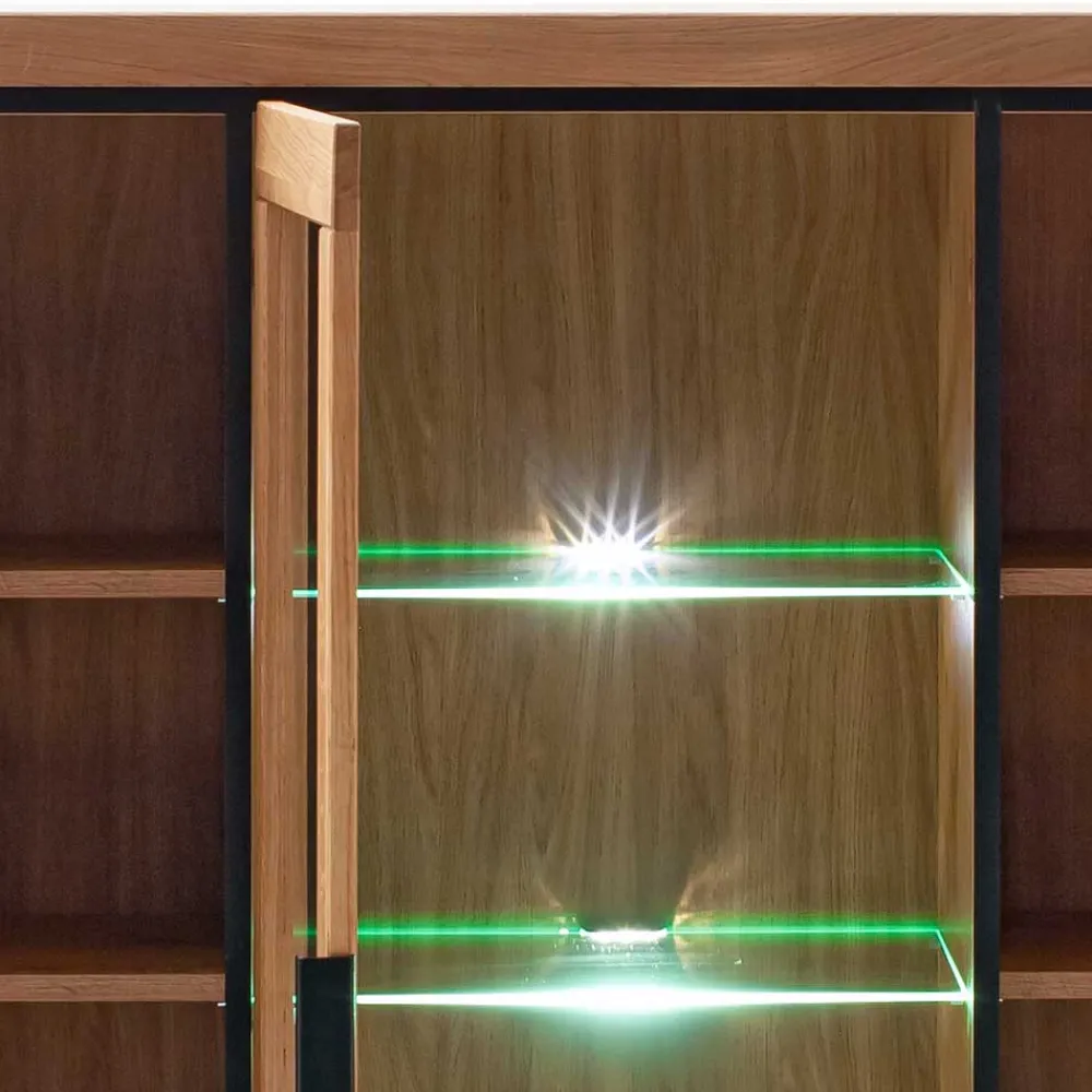 Wohnen Highboards|Vitrinen<3-türiger Wohnzimmerschrank 153x142x40 cm - Vlacoma