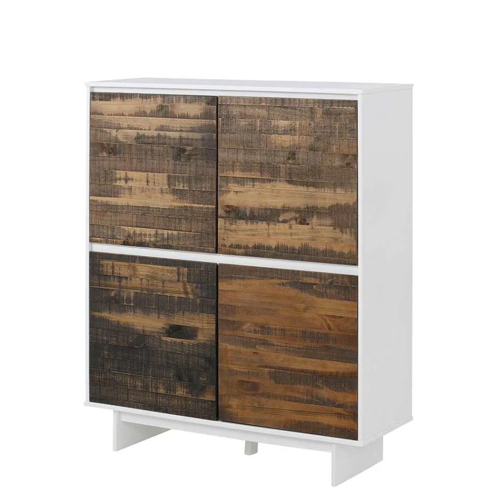 Wohnen Highboards<4-türiges Highboard im Scandi Chic - Chihu