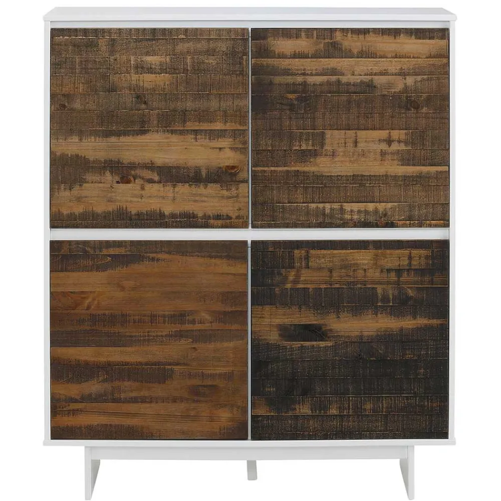 Wohnen Highboards<4-türiges Highboard im Scandi Chic - Chihu