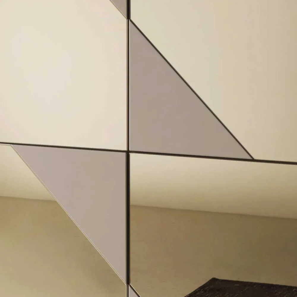 Wohnen Highboards<4-türiges Highboard mit Spiegelglas in Bronze - Razepta