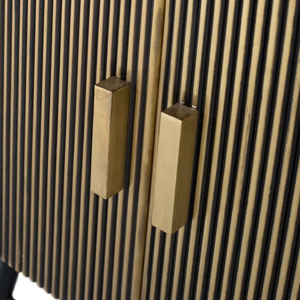 Wohnen Sideboards<4-türiges Sideboard mit Marmor Platte - Hayato