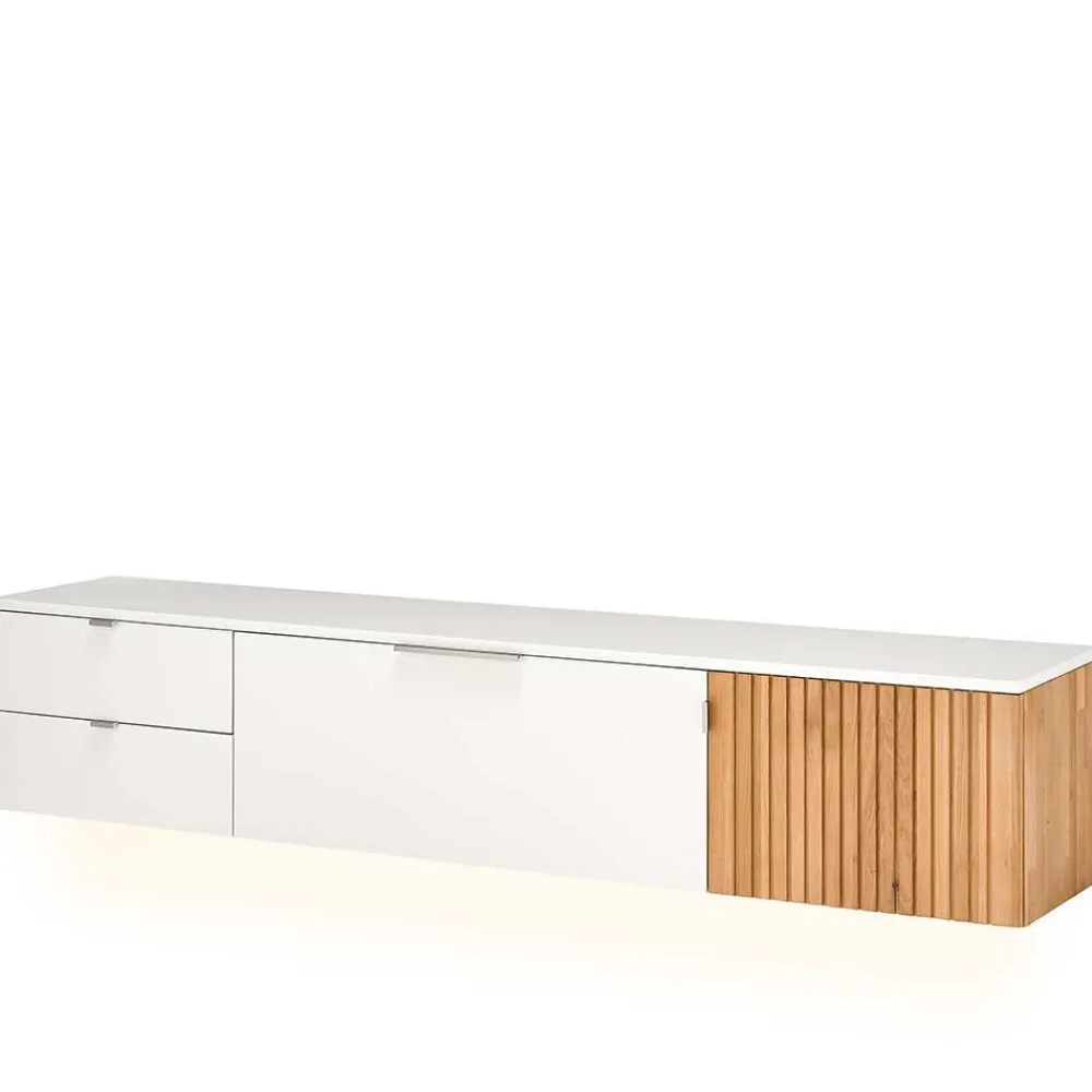 Wohnen Wohnwände<TV Anbauwand Designmöbel Set - Miloris (dreiteilig)