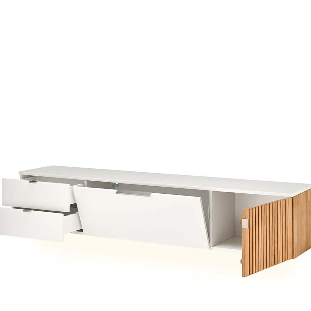 Wohnen Wohnwände<TV Anbauwand Designmöbel Set - Miloris (dreiteilig)