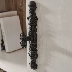 Wohnen Wohnwände<TV Anbauwand im Scandi Landhaus Stil Nedita in Weiß & Shabby Pinie Dekor (vierteilig)