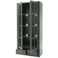 Wohnen Wohnwände<TV Anbauwand in Dunkelgrün - Niestov (dreiteilig)
