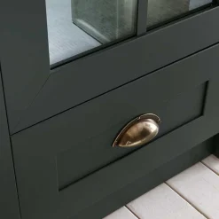 Wohnen Wohnwände<TV Anbauwand in Dunkelgrün - Niestov (dreiteilig)