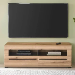Wohnen Wohnwände<TV Anbauwand in Eiche - Brocus (vierteilig)