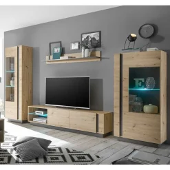 Wohnen Wohnwände<TV Anbauwand Kombi Set - Lairian (vierteilig)