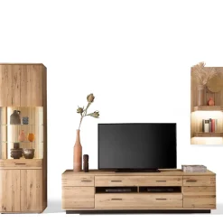 Wohnen Wohnwände<TV Anbauwand Möbel Kombination - Crupean (dreiteilig)