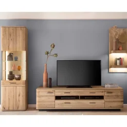 Wohnen Wohnwände<TV Anbauwand Möbel Kombination - Crupean (dreiteilig)