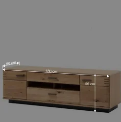 Wohnen Wohnwände<TV Anbauwand Möbel Kombination - Crupean (dreiteilig)