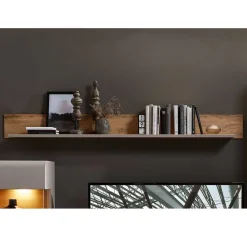 Wohnen Wohnwände<TV Anbauwand Möbel mit LED Licht - Fraguca (fünfteilig)