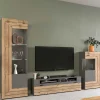 Wohnen Wohnwände<TV Anbauwand Möbel-Kombi modern - Scarlett (dreiteilig)