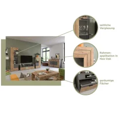 Wohnen Wohnwände<TV Anbauwand Möbel-Kombi modern - Scarlett (dreiteilig)
