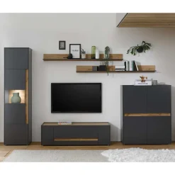 Wohnen Wohnwände<TV Anbauwand preisgünstig kaufen - Ahilav (fünfteilig)