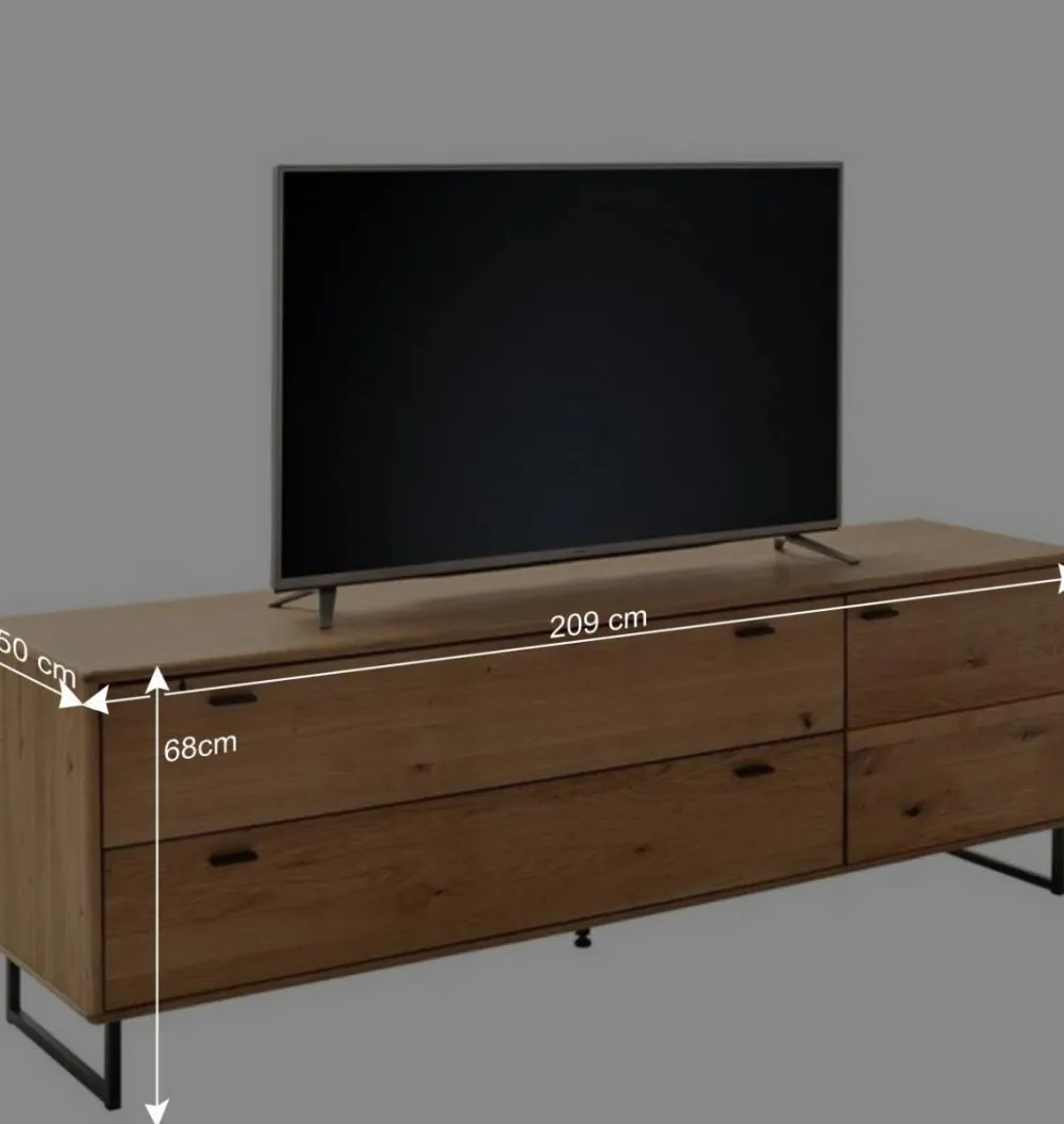 Wohnen Wohnwände<TV Anbauwand Schränke - Flacona (dreiteilig)